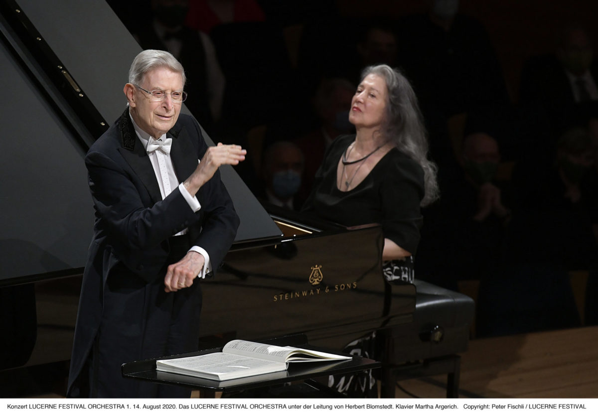 Martha Argerich, Herbert Blomstedt  Lucerne Festival, 14. August 2020
