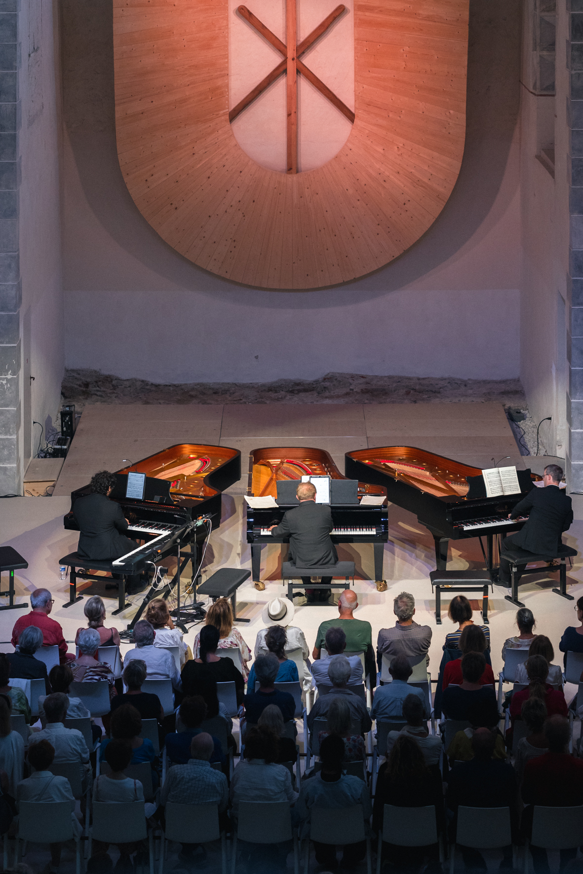 Jean-François Heisser, Jean-Frédéric Neuburger, Charles Heisser, Klavier  Ciboure, CIAP Les Récollets, 5. September 2025, 17 Uhr
