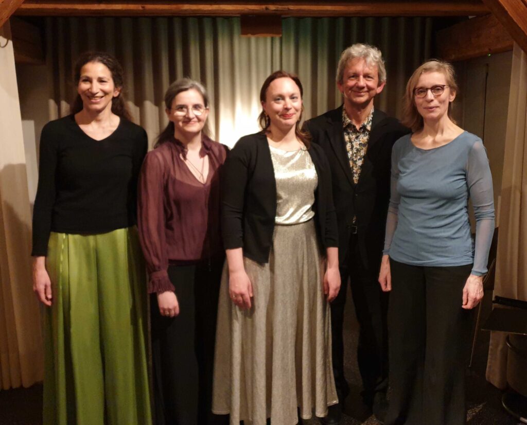 Evelyne Saad, Lucy Finckh, Andrea Stadel, Christian Jonkisch und Sigrid Strehler Photo Andreas Ströbl