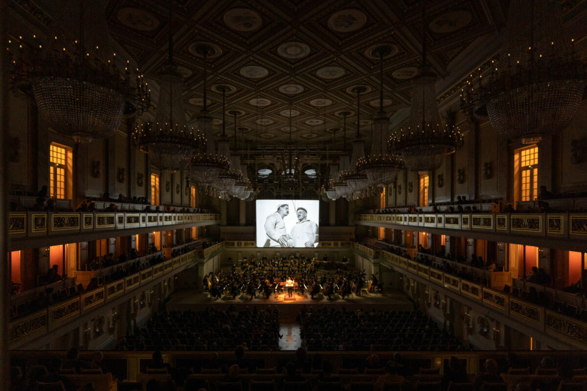 Frank Strobel, Rundfunk-Sinfonieorchester Berlin,  Sergei Eisenstein, Panzerkreuzer Potjomkin, Konzerthaus Berlin, 1. November 2021