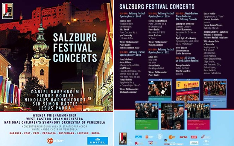 Salzburger Festspielkonzerte / Salzburg Festival Concerts, 6 DVD im Schuber Unitel/Cmajor (Vertrieb Naxos) – Rezension